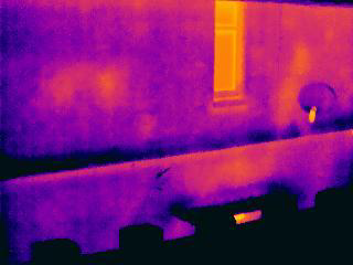 thermal image EPS Blown Bead cavity insulation