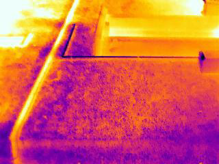 thermal image EPS Blown Bead cavity insulation