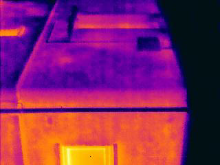 thermal image EPS Blown Bead cavity insulation